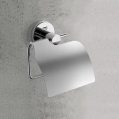 Chrome Toilet Paper Holder With Cover